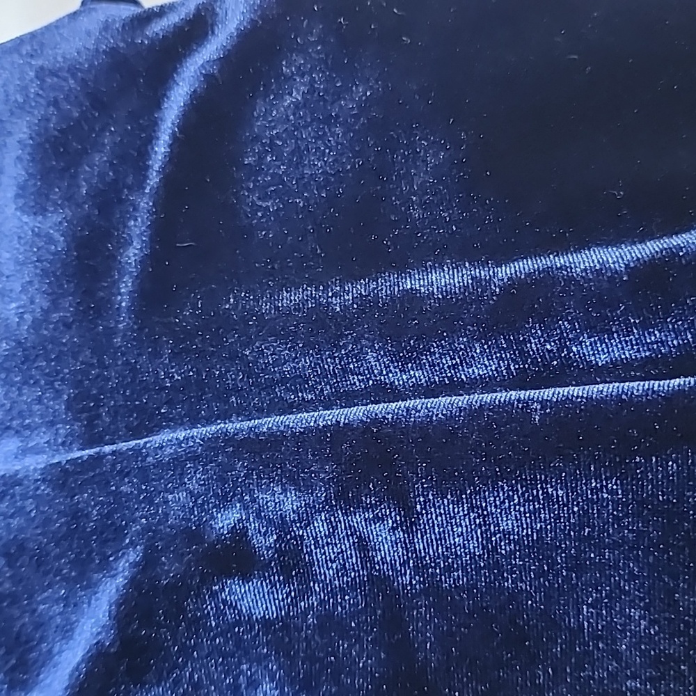 LANDS  END VELVET NAVY  DRESS/ M/P - Picture 14 of 14